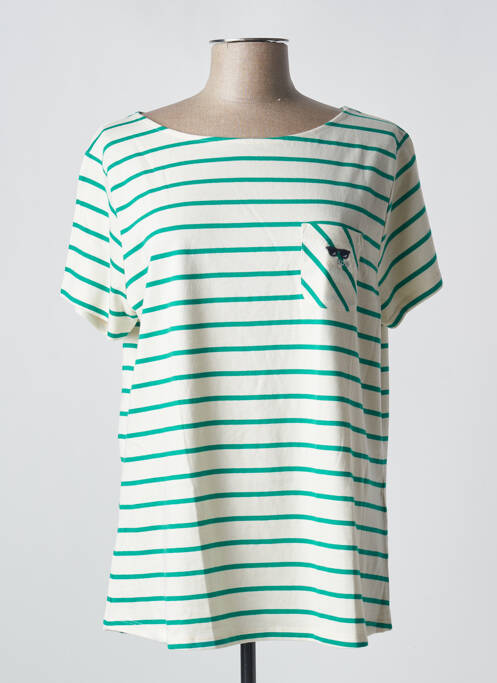 T-shirt vert ELLE EST OU LA MER pour femme