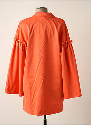 Trench tissage popeline sans capuche orange DANIELA COOL femme