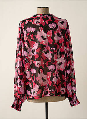 Blouse légère et transparente manches longues rose KAFFE femme
