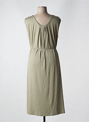 Robe longue sans manche sans manche vert MARBLE femme