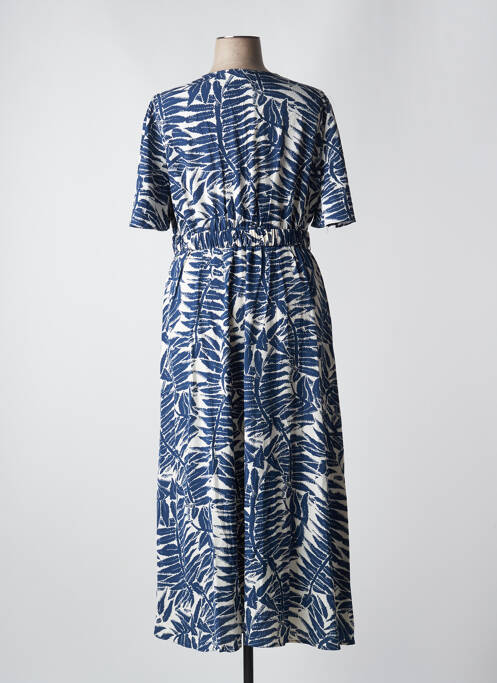 Robe longue bleu BY ONE pour femme