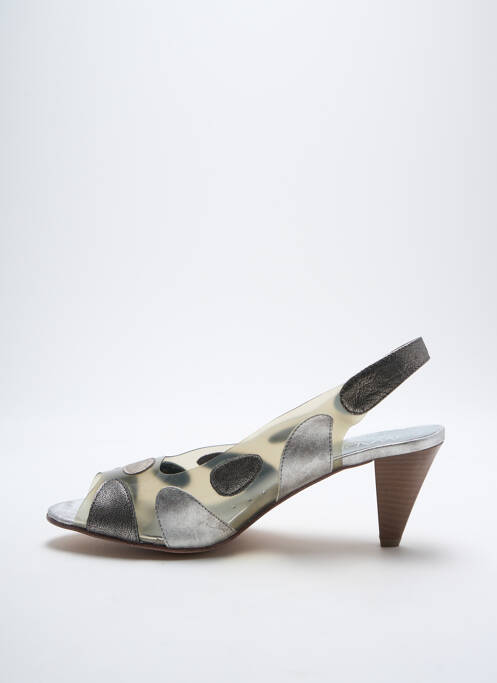 Sandales/Nu pieds argent MADISON pour femme