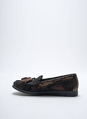 Mocassins type de semelle amortissante talon plat jusqu'à 3cm marron ARTIKA SOFT femme