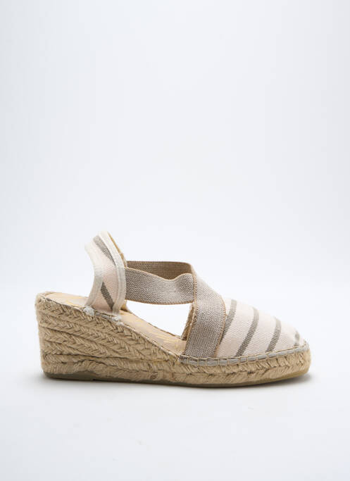 Espadrilles beige REBELLES pour femme