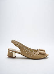 Sandales/Nu pieds beige SWEDI pour femme seconde vue