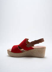 Sandales/Nu pieds rouge REBELLES pour femme seconde vue