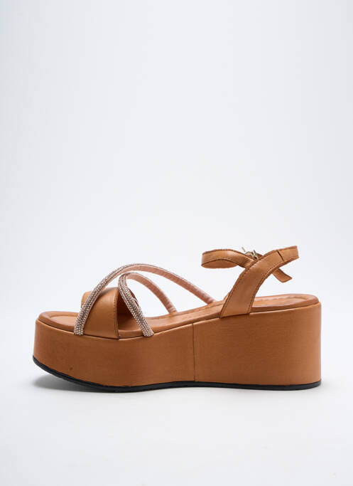 Sandales/Nu pieds marron CAFE NOIR pour femme