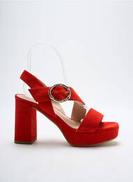 Sandales/nu pieds talon bottier talon de 7 à 9cm rouge LODI LOVE femme