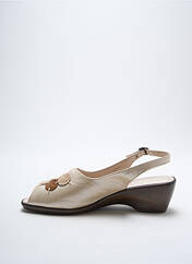 Sandales/Nu pieds beige CARLINE pour femme seconde vue