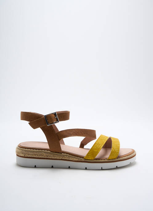 Sandales/Nu pieds jaune EMILIE KARSTON pour femme