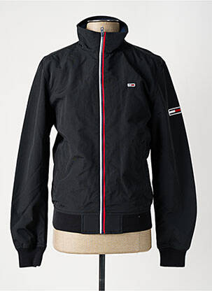 Blouson noir TOMMY HILFIGER pour homme