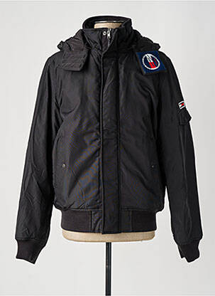 Blouson noir TOMMY HILFIGER pour homme