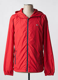 Coupe-vent a capuche a capuche rouge TOMMY HILFIGER homme