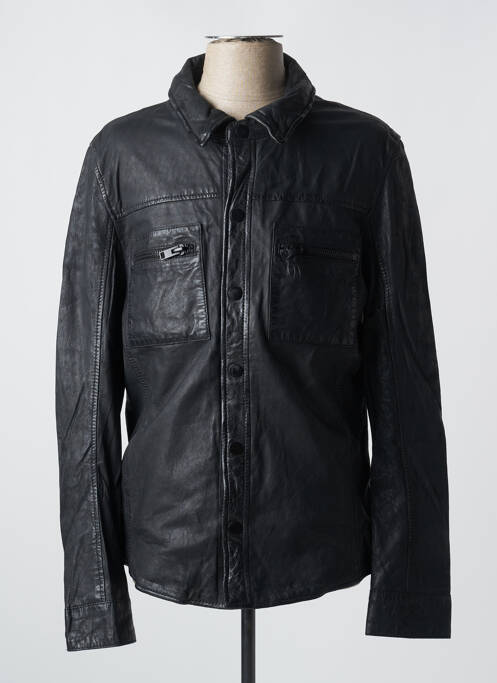 Veste simili cuir noir GIPSY 2.0 pour homme