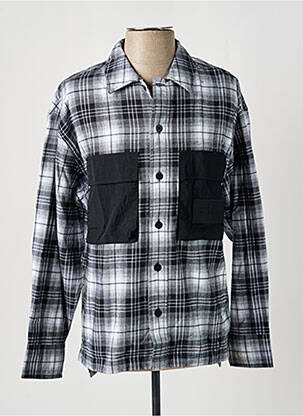 Chemise manches longues gris CALVIN KLEIN homme