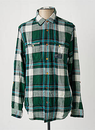 Chemise manches longues vert SCOTCH & SODA homme