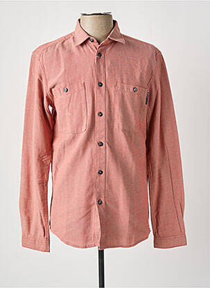 Chemise manches longues rouge TOM TAILOR homme
