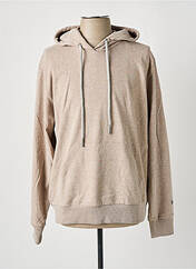 Sweat-shirt à capuche beige SWEET PANTS pour homme seconde vue