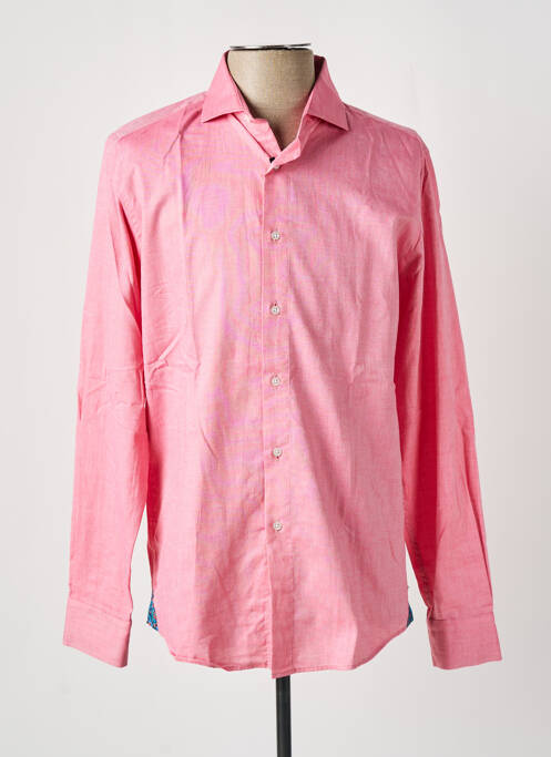Chemise manches longues rouge RECYCLED ART WORLD homme