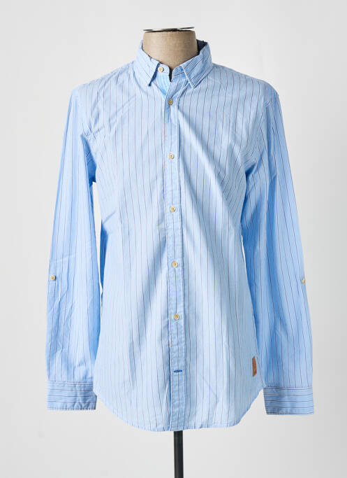 Chemise manches longues bleu SCOTCH & SODA pour homme