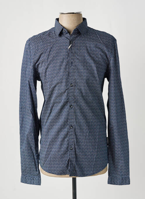 Chemise manches longues bleu TOM TAILOR pour homme