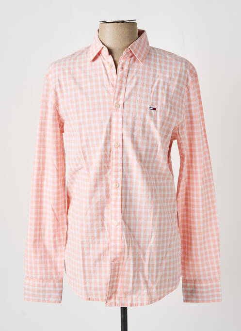 Chemise manches longues rose TOMMY HILFIGER pour homme