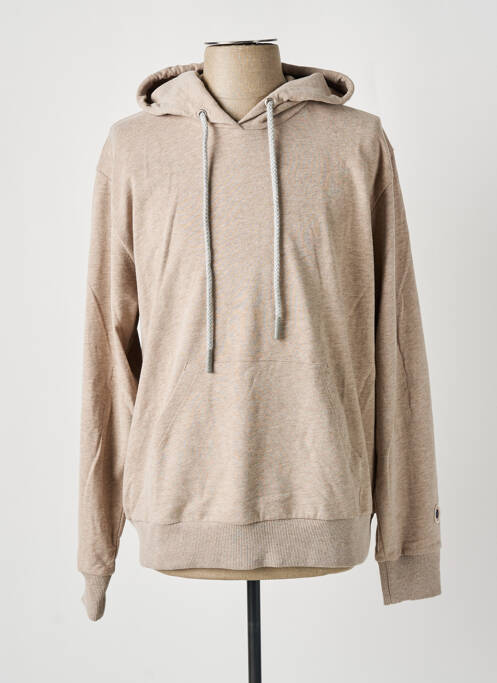 Sweat-shirt à capuche beige SWEET PANTS pour homme