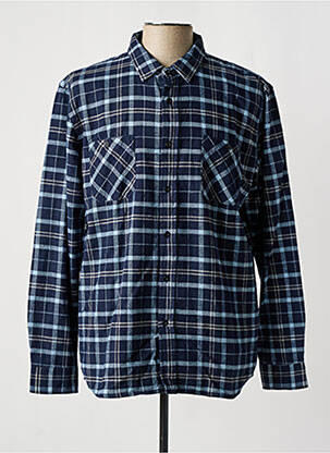 Chemise manches longues bleu EDWIN homme