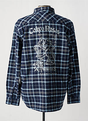 Chemise manches longues bleu EDWIN homme