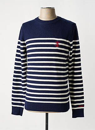 Pull bleu SCOTCH & SODA pour homme