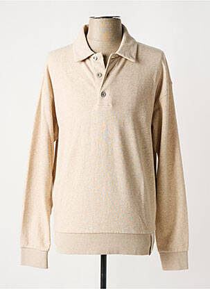 Sweat-shirt beige SCOTCH & SODA pour homme