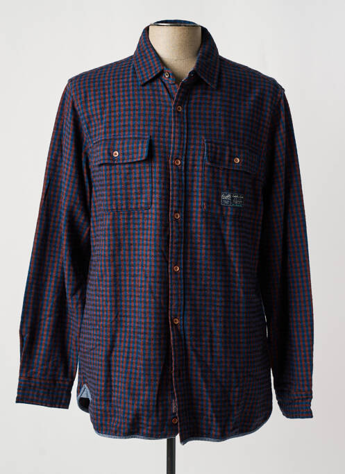 Chemise manches longues bleu SCOTCH & SODA pour homme