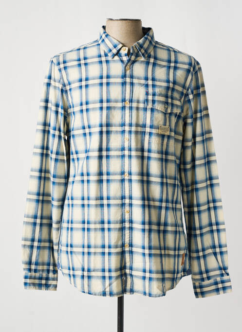 Chemise manches longues bleu SCOTCH & SODA pour homme