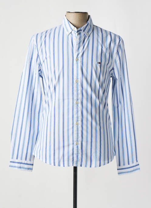 Chemise manches longues bleu TOMMY HILFIGER pour homme