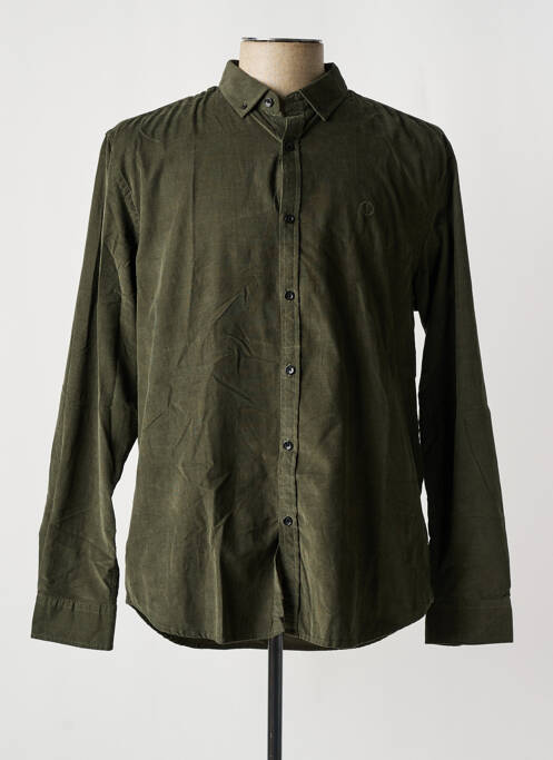 Chemise manches longues vert DSTREZZED pour homme