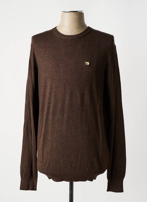 Pull marron SCOTCH & SODA pour homme