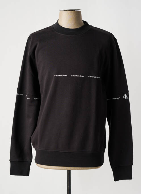 Sweat-shirt noir CALVIN KLEIN pour homme