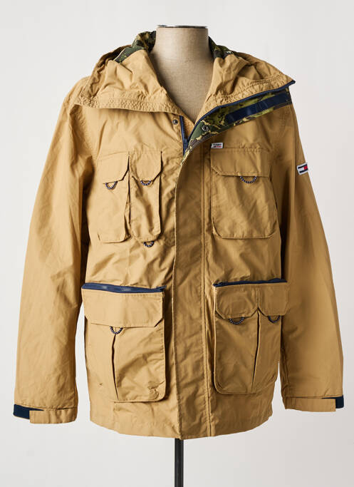 Parka beige TOMMY HILFIGER pour homme