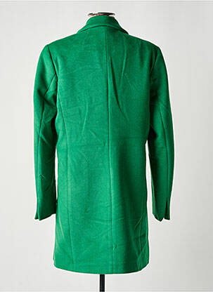 Manteau long sans capuche sans capuche vert SIGNE NATURE femme