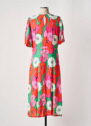 Robe mi-longue rouge SIGNE NATURE femme