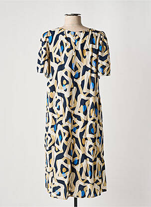 Robe mi-longue beige SIGNE NATURE femme