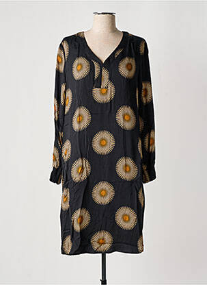 Robe mi-longue noir SIGNE NATURE femme