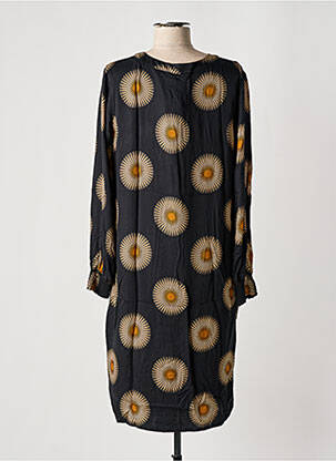 Robe mi-longue noir SIGNE NATURE femme