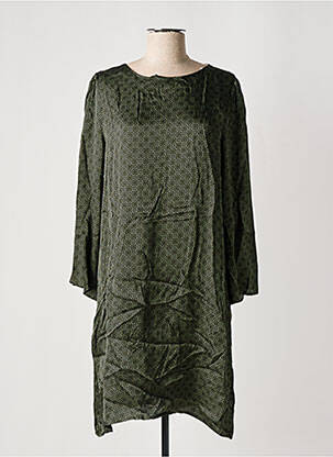 Robe mi-longue vert GRACE & MILA femme
