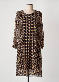 Robe mi-longue beige SIGNE NATURE femme