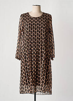 Robe mi-longue beige SIGNE NATURE femme