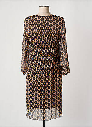Robe mi-longue beige SIGNE NATURE femme