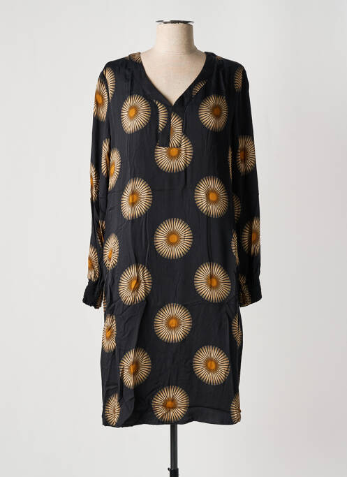 Robe mi-longue noir SIGNE NATURE femme