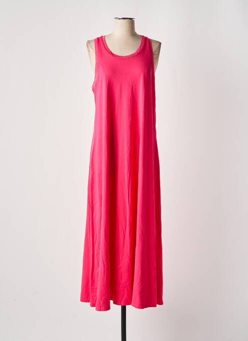 Robe longue rose BSB pour femme