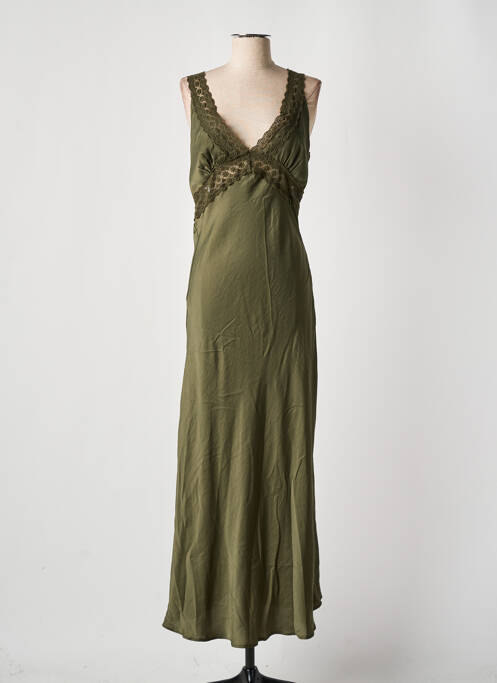 Robe longue vert LA PETITE ETOILE pour femme